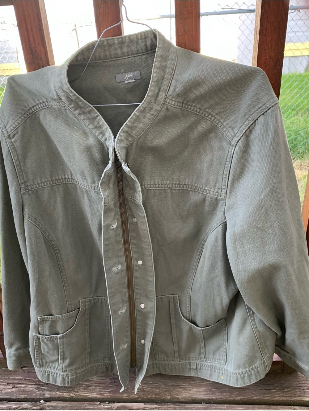 Women's Olive Utility Jacket - Unbranded - Picture 2 of 5